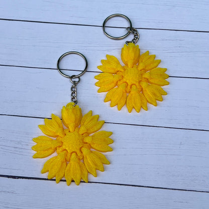 Sunflower Keychain