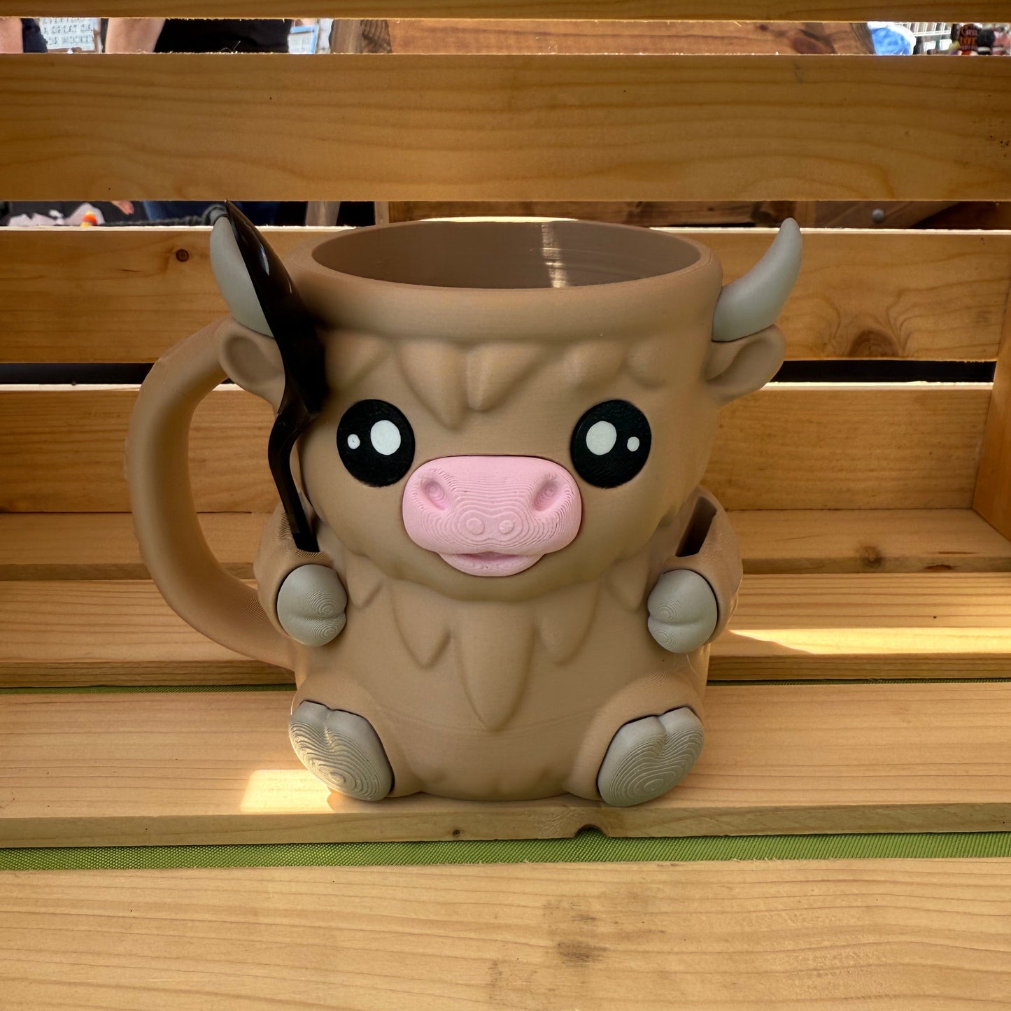 Highland Cow Ice Cream Pint Holder